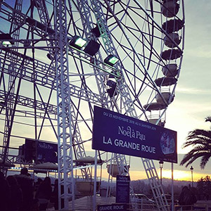 grande roue Pau soleil couchant